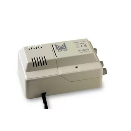 Alcad Indoor Amplifier - 2 Outputs - UHF 24dB / VHF 14dB - AI-200 - 9040050