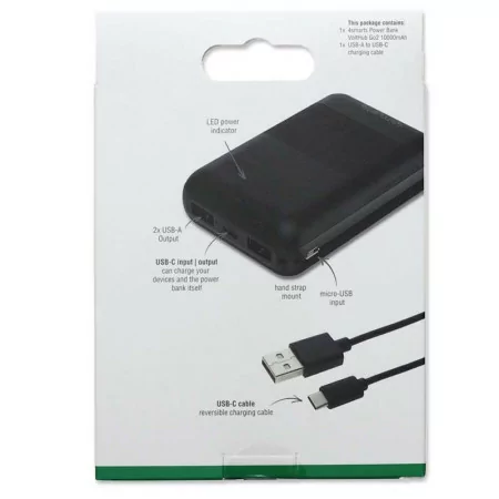 Powerbank 4smarts Volthub Go2 - 10000mAh - 2xUSB-A 1xUSB-C