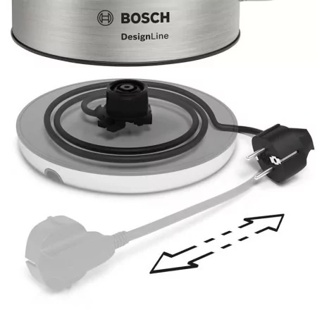 Bosch DesignLine jug - 1.7 L - Stainless steel - TWK-4-P-440