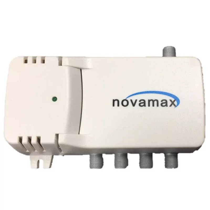 Novamax Indoor Amplifier - 4 Outputs - UHF / VHF 28 dB - NV033036M
