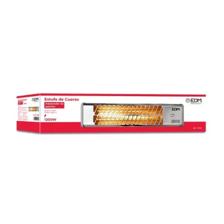 EDM Quartz Heater - Chrome Model - for Bathroom - 1200 W