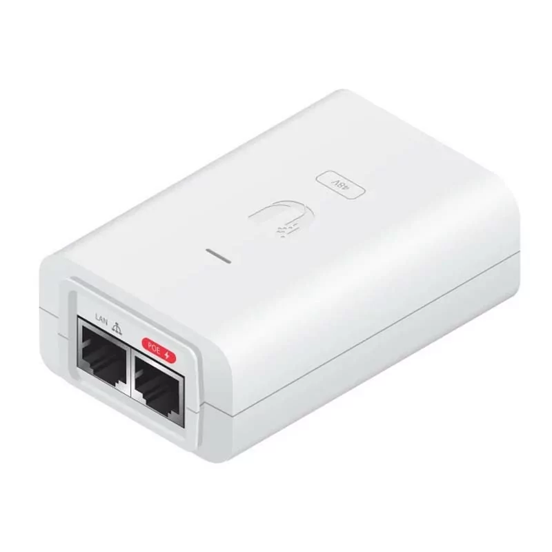 Ubiquiti PoE Injector - 48 V - 24 W - White - POE-48-24W-WH Ubiquiti PoE Injector - 48 V - 24 W - White - POE-48-24W-WH