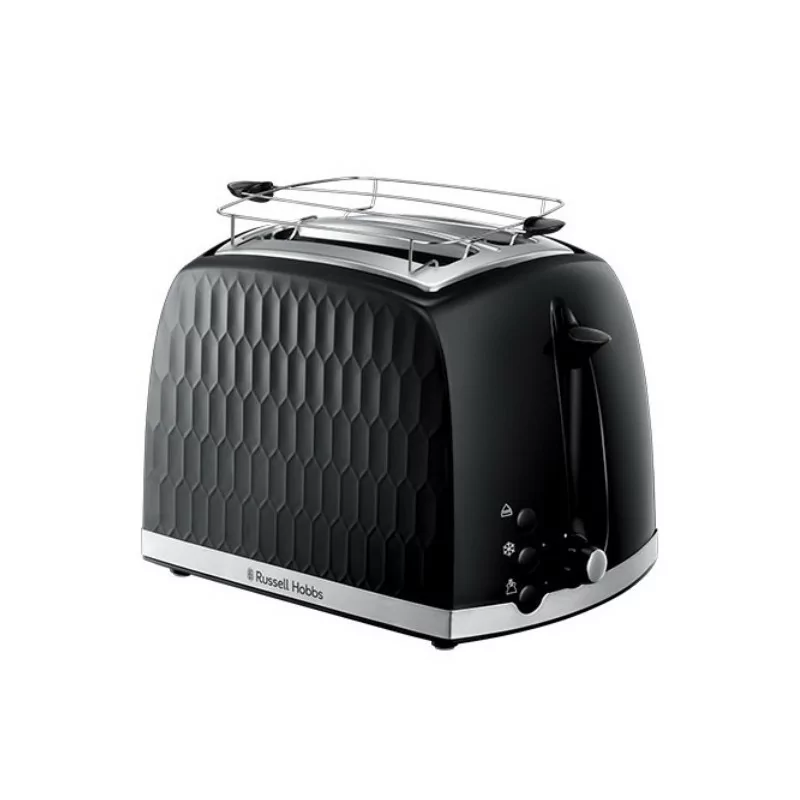 Honeycomb Black 2-Slice Toaster - Russell Hobbs
