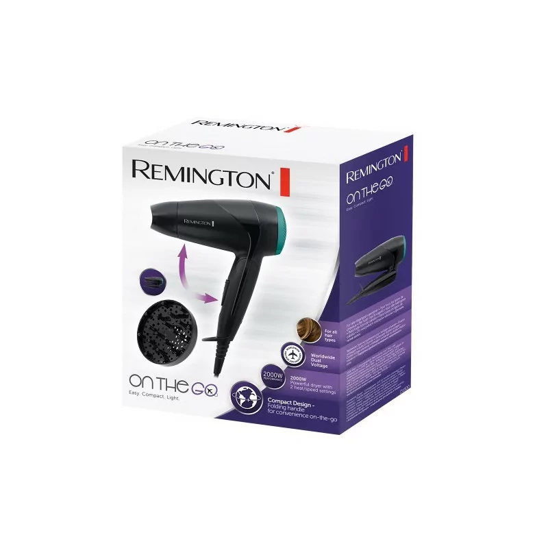 Secador de Viagem Remington Compact - D1500|Remington|4008496877461 Secador de Viagem Remington Compact - D1500|Remington|4008496877461