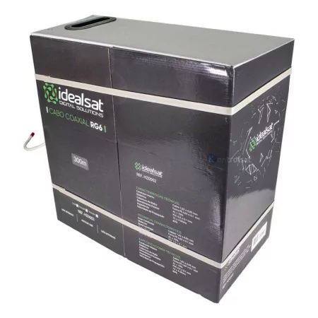 Cabo Coaxial RG6 Branco ITED - 300M - Idealsat