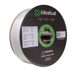 Coaxial Cable RG6 White -...