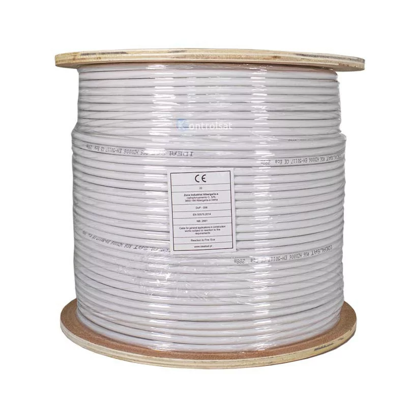 Coaxial Cable RG6 White - 300M - Idealsat