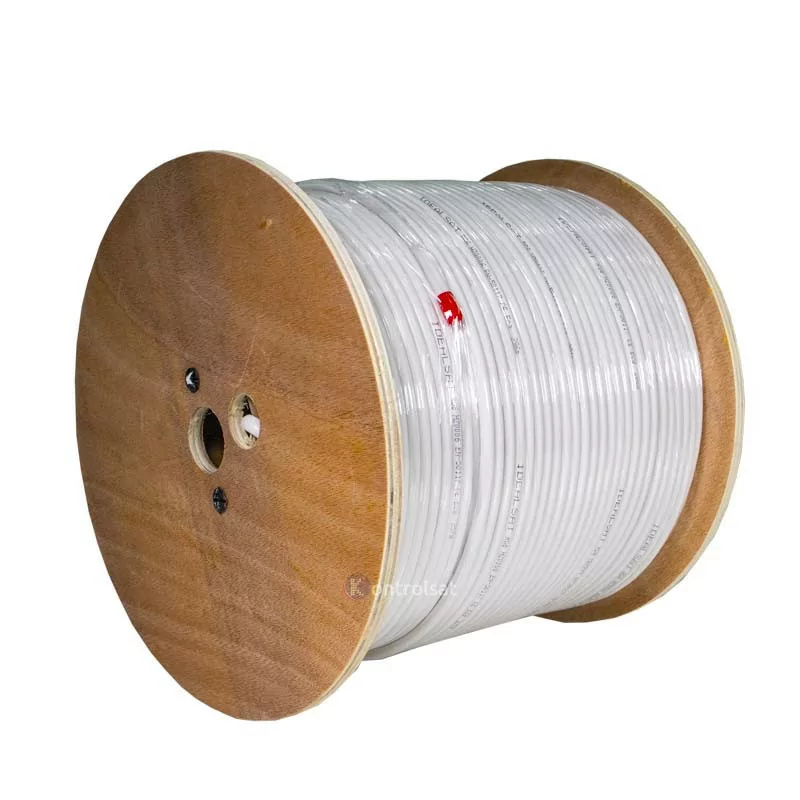 Cable Coaxial RG6 Blanco - 300M - Idealsat