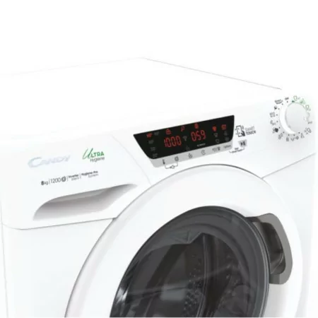 Máquina de Lavar Roupa Candy 8Kg - HE128TXME/1 - 1200rpm - Wi-Fi