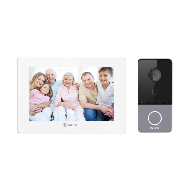 Kit Videoporteiro ECO IP e Wi-Fi Safire - SF-VIK002-S-IP-E Kit Videoporteiro ECO IP e Wi-Fi Safire - SF-VIK002-S-IP-E