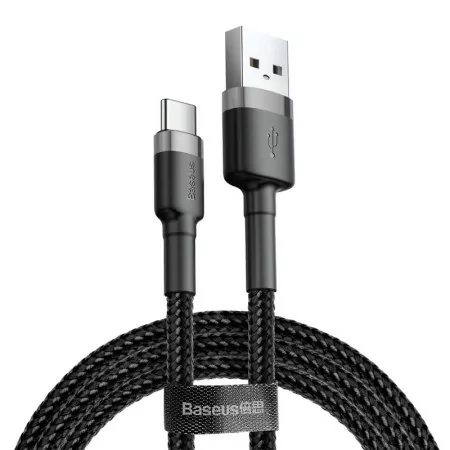 Cabo USB-A 2.0 / USB-C Baseus - 1M - Cinza/Preto|Baseus|6953156278202