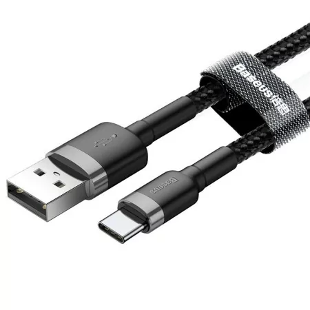 Cabo USB-A 2.0 / USB-C Baseus - 1M - Cinza/Preto|Baseus|6953156278202