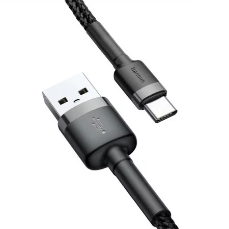 Cabo USB-A 2.0 / USB-C Baseus - 1M - Cinza/Preto|Baseus|6953156278202