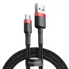 Cabo USB-A 2.0 / USB-C Baseus - 1M - Vermelho/Preto