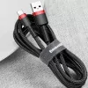 Cabo USB-A 2.0 / USB-C Baseus - 1M - Vermelho/Preto