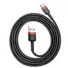 Cabo USB-A 2.0 / USB-C Baseus - 1M - Vermelho/Preto