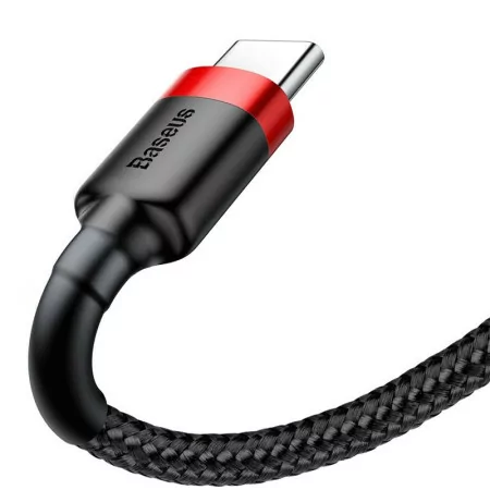 Cabo USB-A 2.0 / USB-C Baseus - 1M - Vermelho/Preto