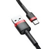 Cabo USB-A 2.0 / USB-C Baseus - 1M - Vermelho/Preto