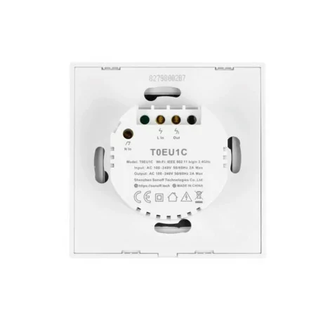Interruptor Inteligente Wi-Fi Sonoff - T0EU1C-TX - 1 Zona Touch - Branco