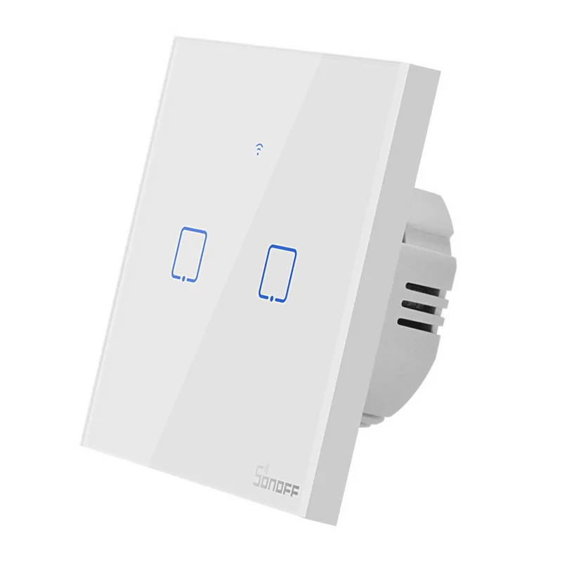 Sonoff Wi-Fi Smart Switch - T0EU2C-TX - 2 Touch Zone - White