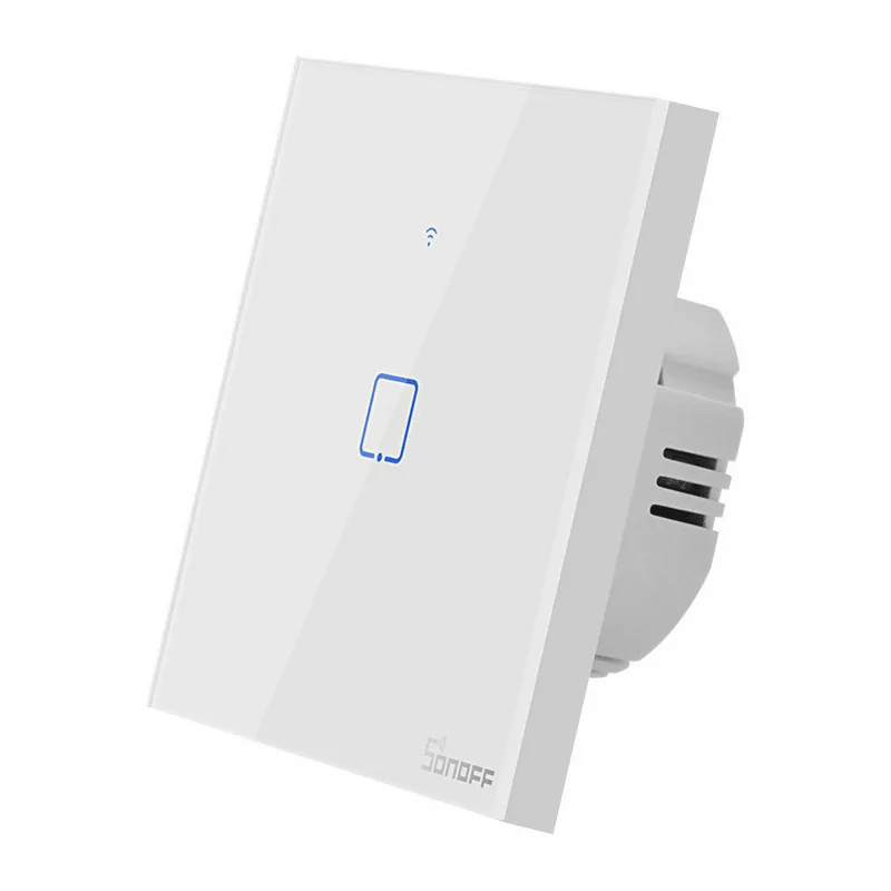 Interruptor Inteligente Wi-Fi RF Sonoff - T1EU1C-TX - 1 Zona Touch - Branco