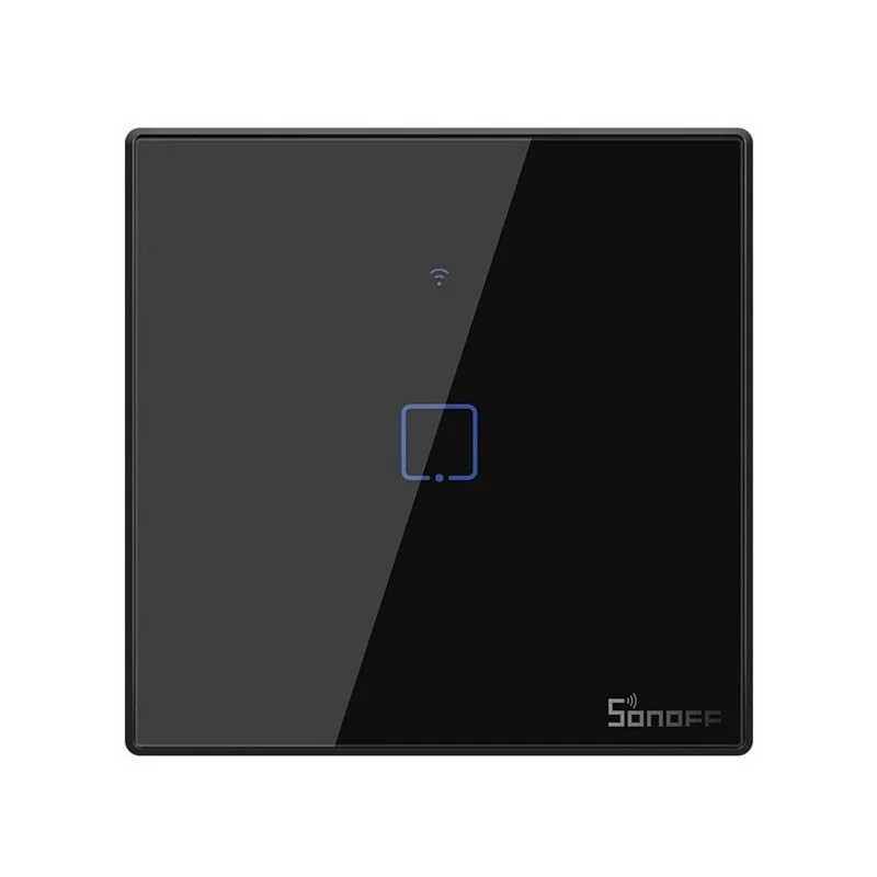 Interruptor Inteligente Wi-Fi Sonoff - T3EU1C-TX - 1 Zona Touch - Negro Interruptor Inteligente Wi-Fi Sonoff - T3EU1C-TX - 1 Zona Touch - Negro