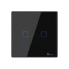 Interruptor Inteligente Wi-Fi Sonoff - T3EU2C-TX - 2 Zona Touch - Preto|Sonoff|6920075727616