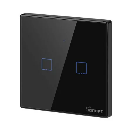 Interruptor Inteligente Wi-Fi Sonoff - T3EU2C-TX - 2 Zona Touch - Preto|Sonoff|6920075727616