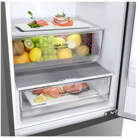 Frigorífico Combinado LG GBP62PZNBC - 384L - (Inox/No Frost)|LG|8806091504838