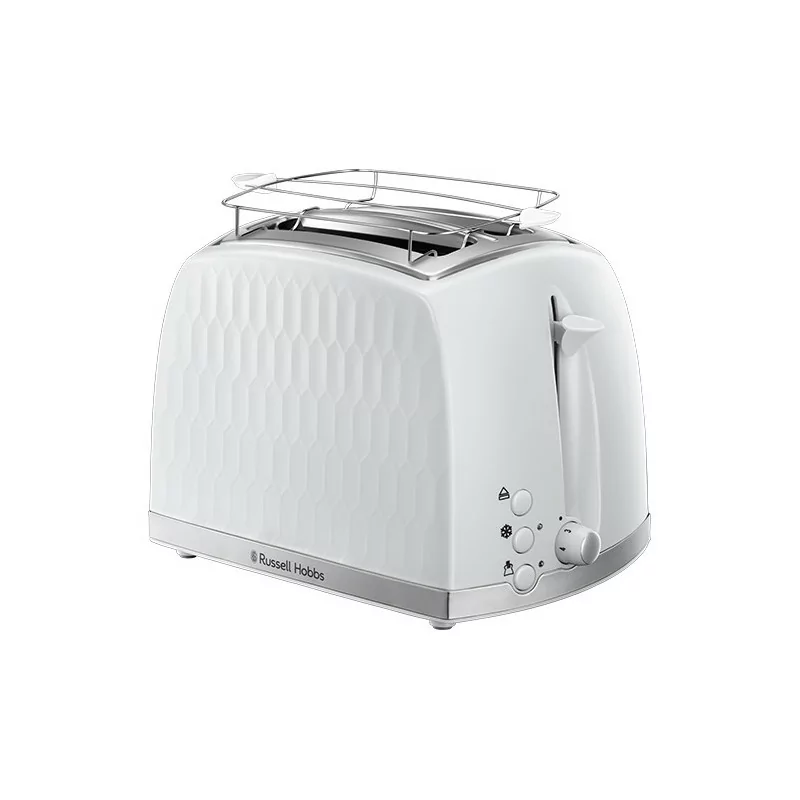 Torradeira para 2 Fatias Honeycomb White - Russell Hobbs|Russell Hobbs|5038061111484 Torradeira para 2 Fatias Honeycomb White - Russell Hobbs|Russell Hobbs|5038061111484