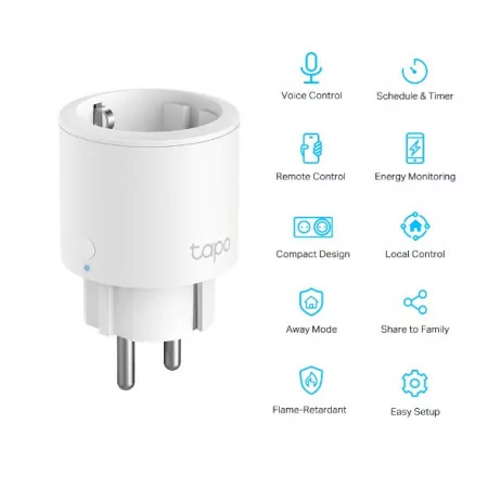 Tomada Ultracompacta Inteligente Wi-Fi com Monitorização Consumo de Energia - Tapo P115 - TP-Link|Tapo|4897098687406