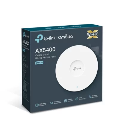 TP-Link Access Point - EAP670 - AX5400 Dual-Band Wi-Fi 6 - Ceiling