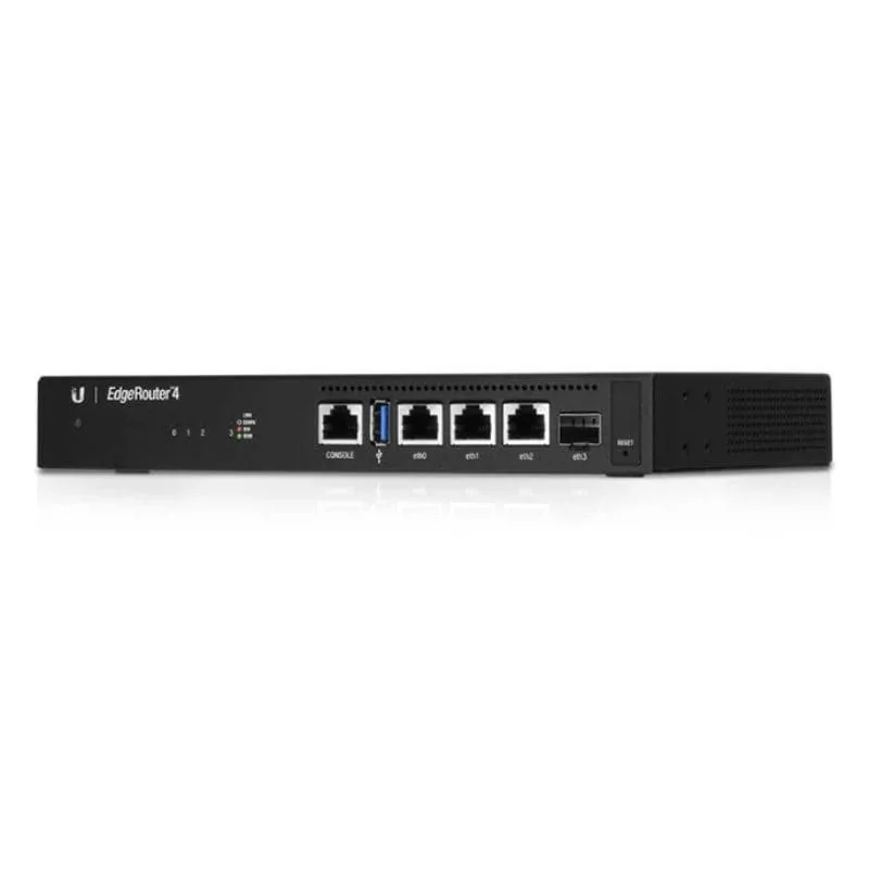 Ubiquiti Networks EdgeRouter 4 router com fio Gigabit Ethernet Preto|Ubiquiti|0817882020657 Ubiquiti Networks EdgeRouter 4 router com fio Gigabit Ethernet Preto|Ubiquiti|0817882020657