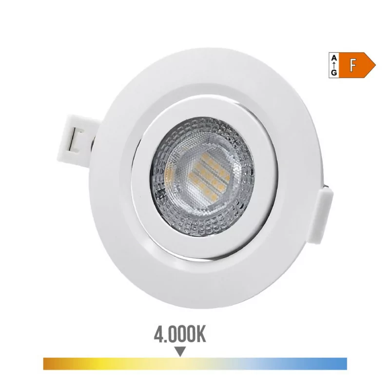 Downlight LED De Embutir 9W 806lm 4000k Redondo|EdM|8425998316438 Downlight LED De Embutir 9W 806lm 4000k Redondo|EdM|8425998316438