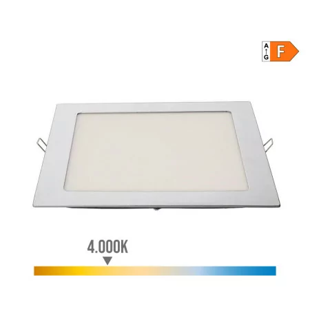 Square Recessed LED Downlight - 20W - 4000K - 1500Lm - Daylight - Gray
