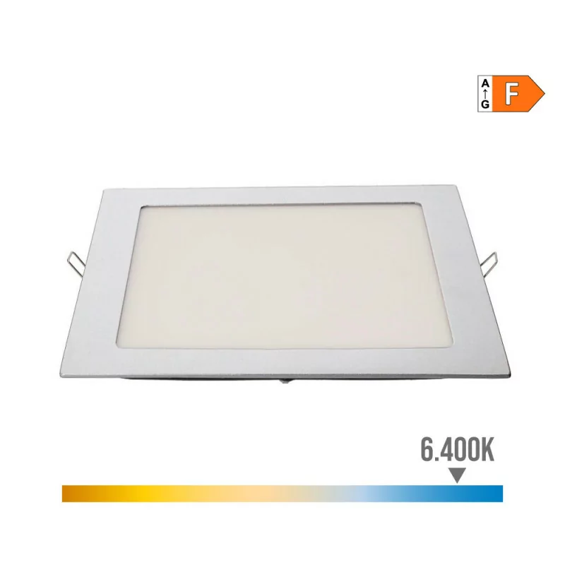 Downlight led de encastrar quadrado 20w luz fria 6400k 1500l...