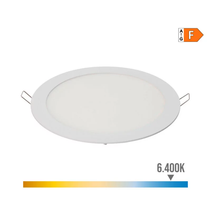 Recessed Round LED Downlight 20W - 6400K - 1500Lm - Cold Light
