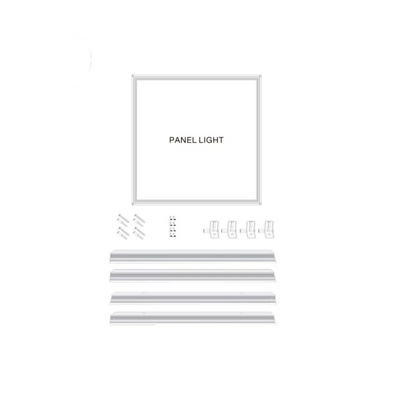 Quadro Cromado Superfície Para Painel LED - 60x60x4,2cm|EdM|8425998316612 Quadro Cromado Superfície Para Painel LED - 60x60x4,2cm|EdM|8425998316612