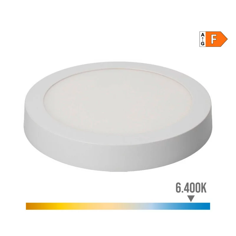 Round led downlight wall/ceiling 20w 1500lm 6400k cold light ...