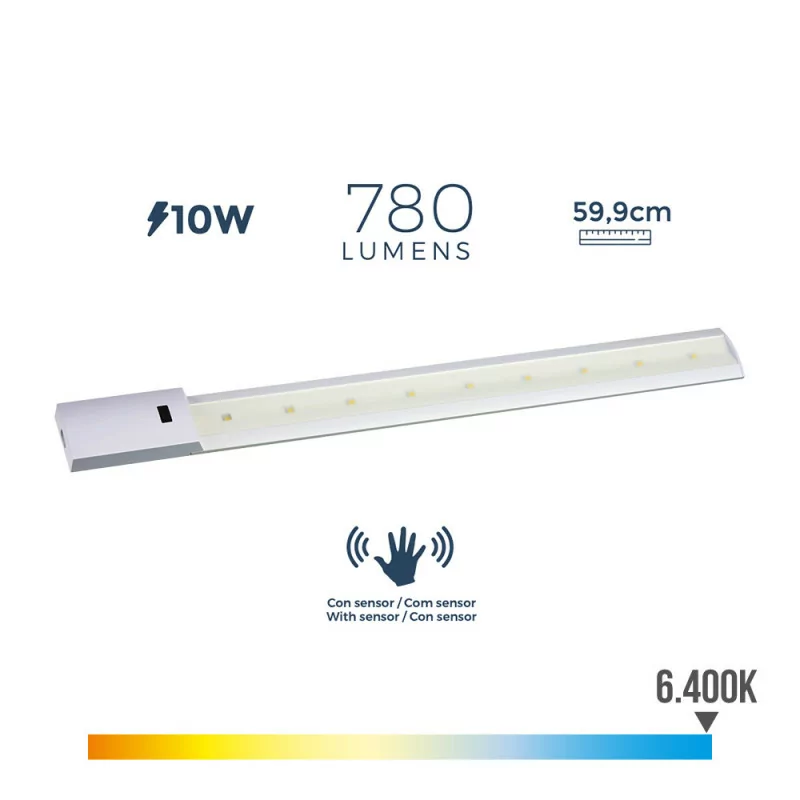 LED Armature With Sensor 10W - 780Lm - 6400K - Cold Light