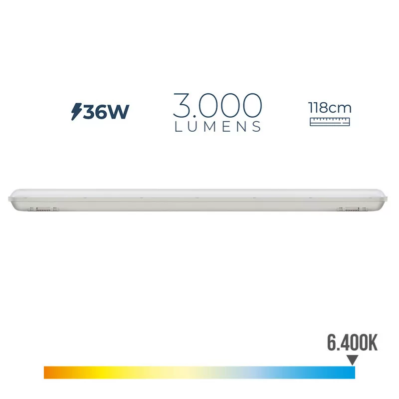 LED Armature IP65 - 36W - 3000Lm - 6500K - Cold Light