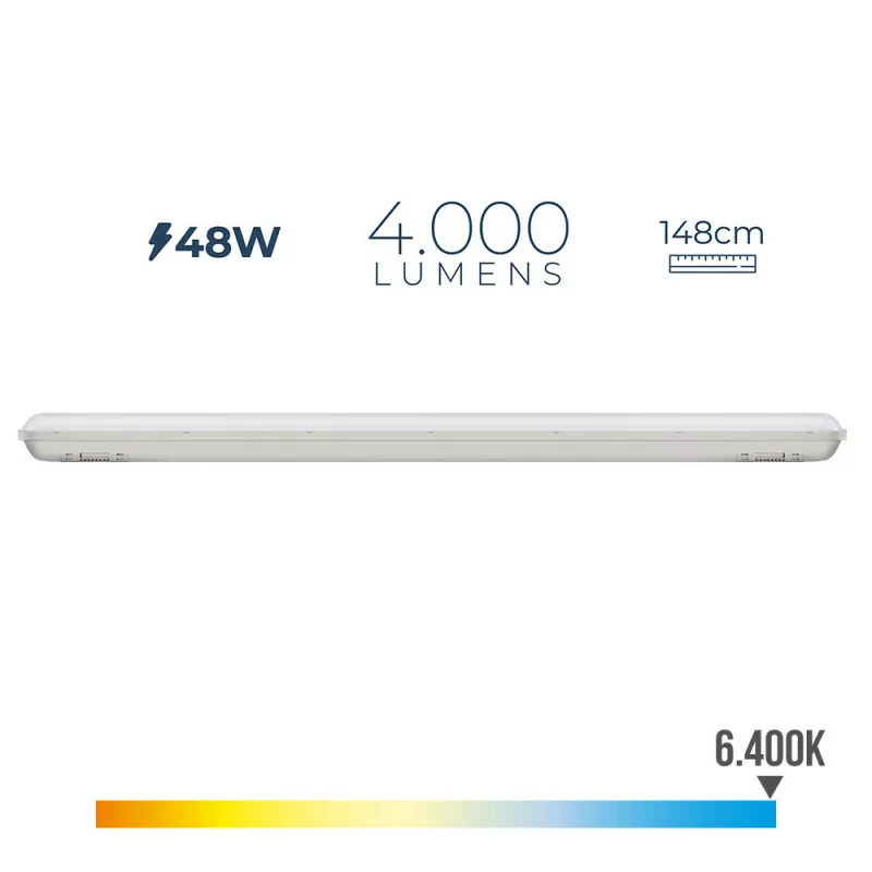 LED Armature IP65 - 48W - 4000Lm - 6500K - Cold Light