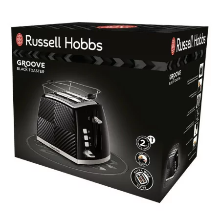 Torradeira Russell Hobbs - Groove Black - 2 Fatias - 26390-56|Russell Hobbs|5038061143249 Torradeira Russell Hobbs - Groove Black - 2 Fatias - 26390-56|Russell Hobbs|5038061143249