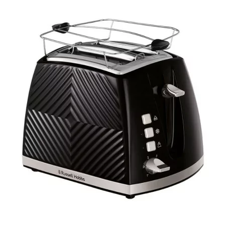 Russell Hobbs Toaster - Groove Black - 2 Slices - 26390-56