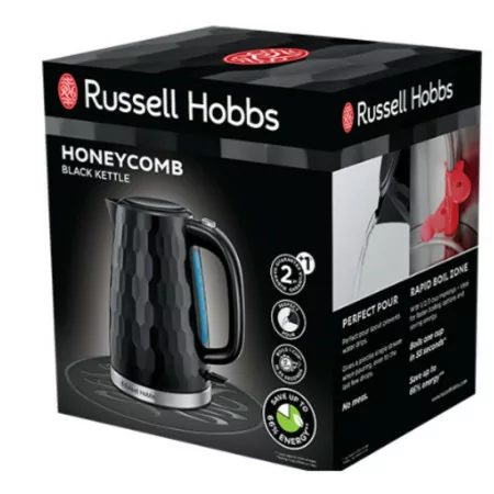 Russell Hobbs Kettle - Honeycomb Black - 1.7L