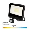 Projetor led 50w 4000lm 4000k luz do dia com sensor de prese...