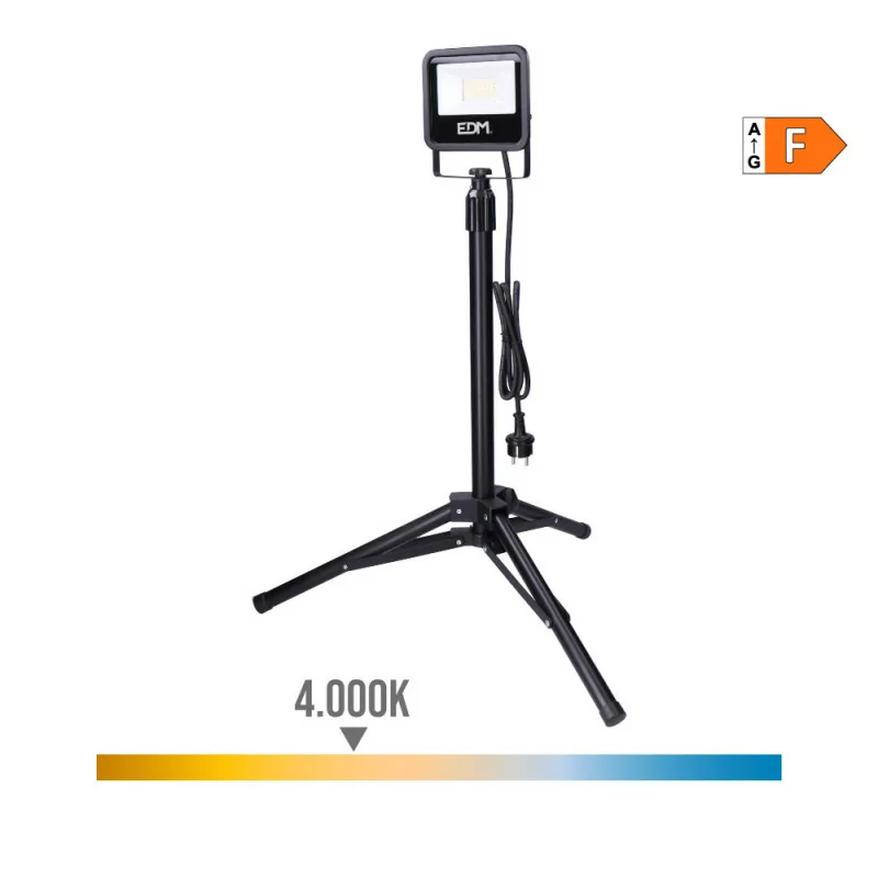 led projector with tripod 30w 2370lm 4000k daylight black serie... led projector with tripod 30w 2370lm 4000k daylight black serie...