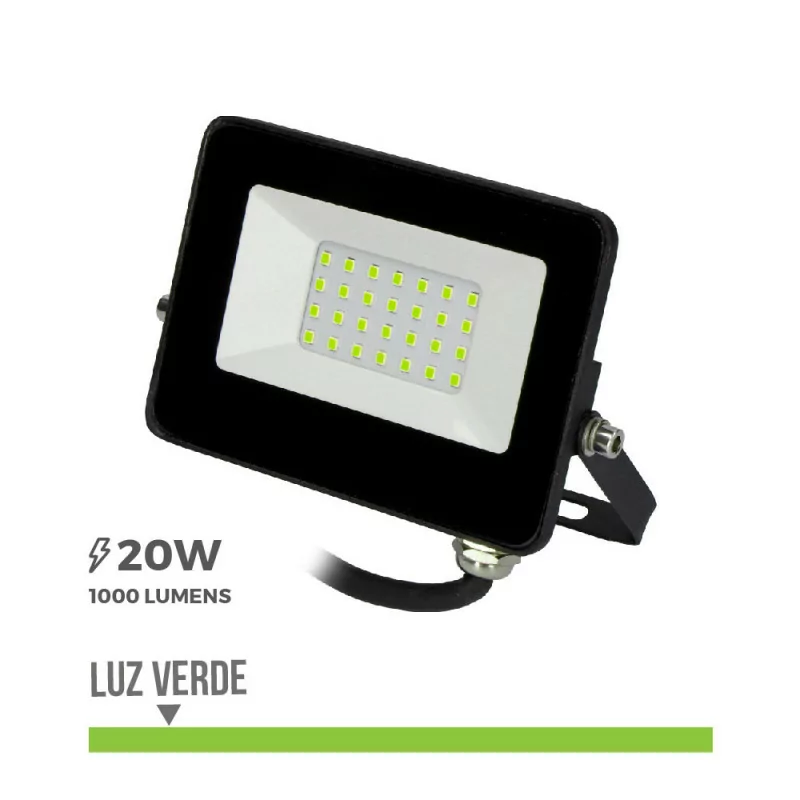 Projector LED EDM - 20W - 1000lm - Luz Verde|EdM|8425998703184 Projector LED EDM - 20W - 1000lm - Luz Verde|EdM|8425998703184