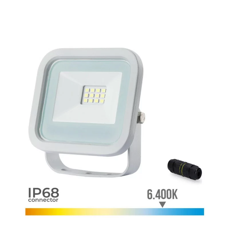 Projetor LED EDM - 10W - 700lm - 6400K Luz Fria|EdM|8425998703696 Projetor LED EDM - 10W - 700lm - 6400K Luz Fria|EdM|8425998703696