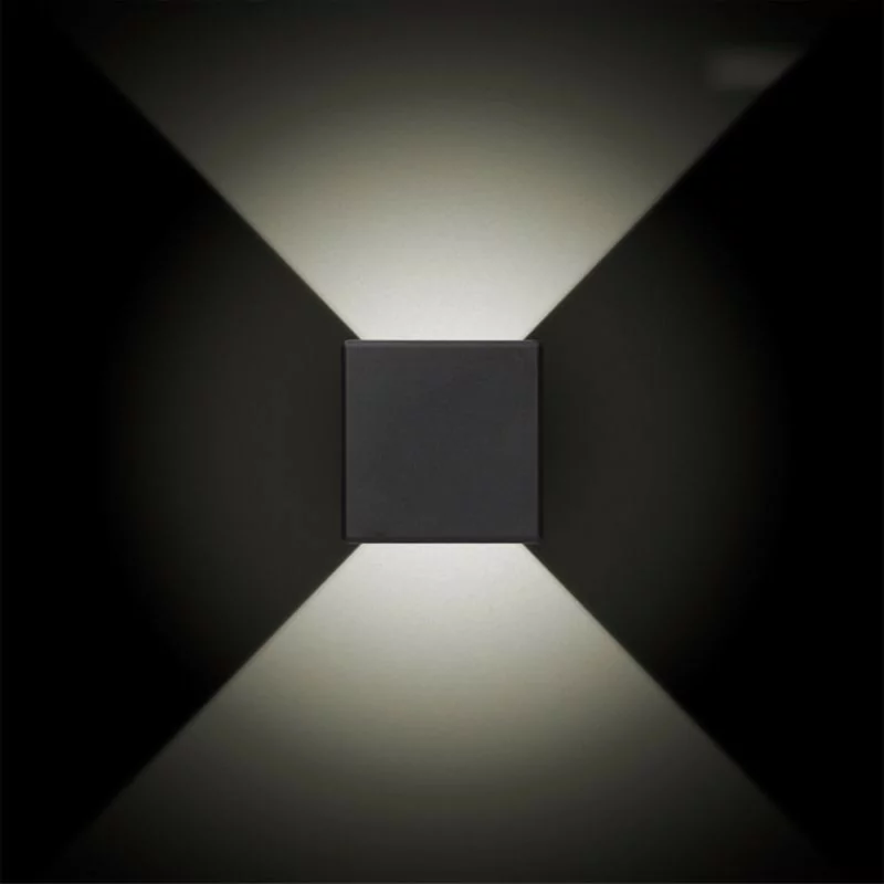 Aplique Quadrado LED - 3W - IP65 - 85Lm - 4000k Luz Dia